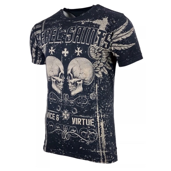 Rebel Saints by Affliction Men's T-shirt GARAGE - Picture 9 of 10